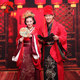 Beautiful Scheming Lady Lin Xintong's Same Style Ancient Costume Queen Chinese-Style Hanfu Wedding Dress Chinese Style Bright Red Bride and Groom Wedding Attire