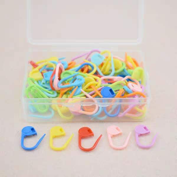 Candy-colored small pin plastic hand-woven material mark buckle wool sweater counting buckle anti-solution small buckle needle