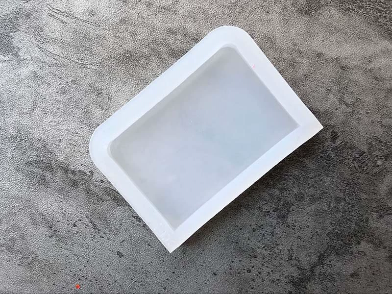 Mới đầy đủ bề mặt gương mịn mịn đất sét mềm đất sét công cụ đất sét tấm khuôn tấm cơ sở thả cao su pad khuôn - Tự làm khuôn nướng khuôn oval