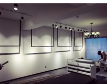 Clothing store new ceiling hook side hanging clothes hanger custom hanger wall hanging ring display rack for mens and womens clothing