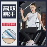 Комплект без рукавов, летняя футболка для спортзала, одежда для йоги, спортивный костюм, большой размер