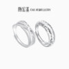 Chao Acer Royal Style Dolphin Back Silver Ring S925 Silver Loach Back Crushed Ice Exploding Women's Ring Shows Big Life as a Gift
