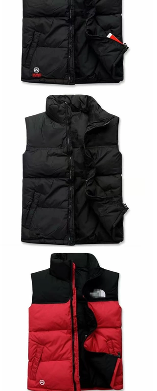 Vest nam mùa thu đông xuống xu hướng cotton xu hướng cổ áo mỏng vest dày vai thanh niên vest vest ấm áp giản dị áo khoác mùa đông nam hàn quốc