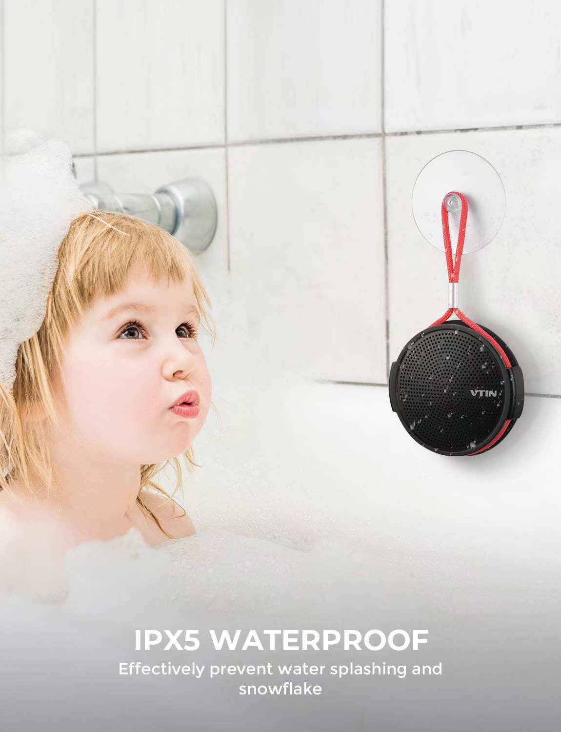 VTIN SoundHot Q1 pluggable cassette hook suction cup Waterproof bathroom outdoor mountaineering portable Bluetooth audio