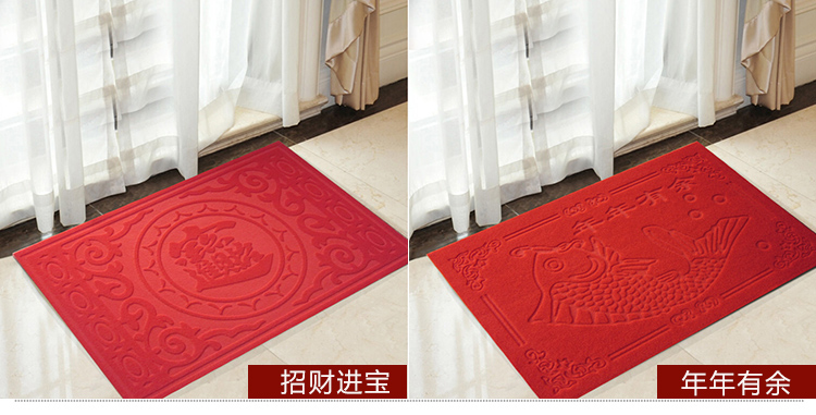 Sàn nhà mat thảm nhập door mat loại bỏ bụi non-slip dày nhựa cao su PVC suede ybRX