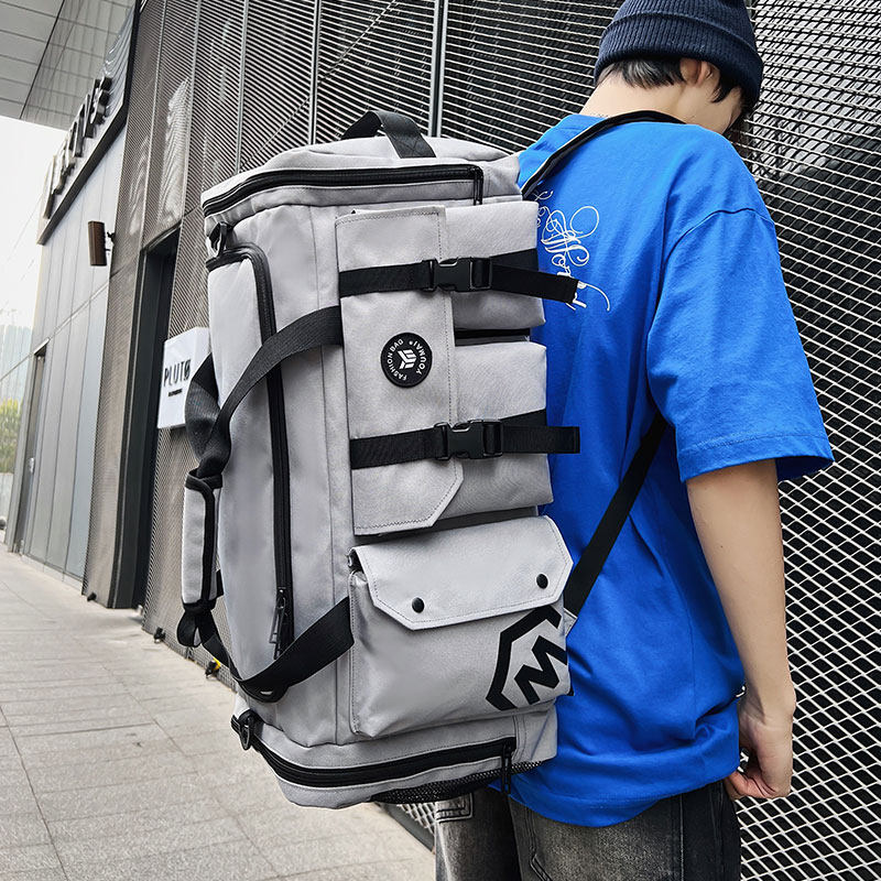 旅行包男款大容量双肩包背包旅游斜挎包手提行李包干湿分离健身包 3