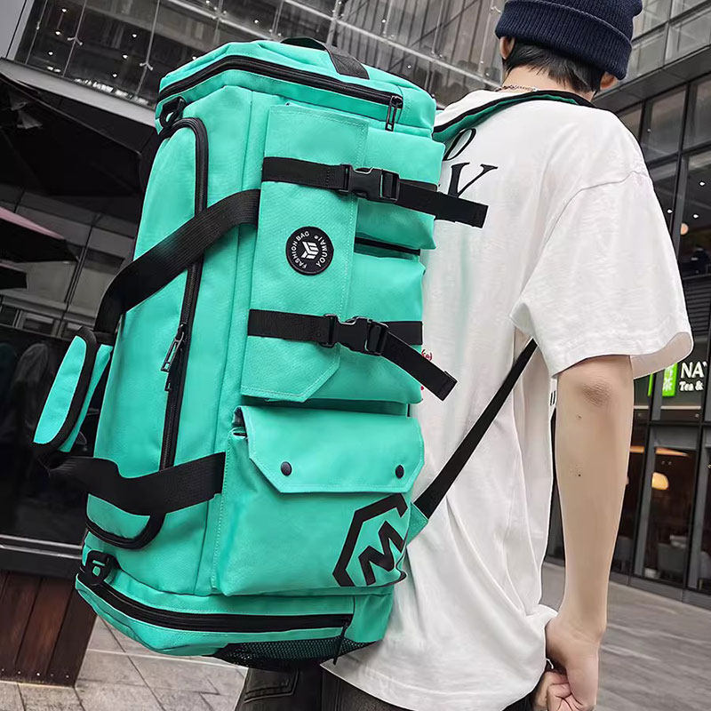 旅行包男款大容量双肩包背包旅游斜挎包手提行李包干湿分离健身包 2