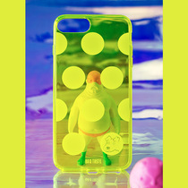 papapa Manufacturing Bureau original suitable for Apple fluorescent mobile phone shell xs yellow 7 female 8plus x tide Huawei P30pro