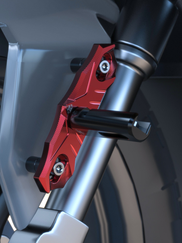 NMAX155 front wheel spotlight bracket modification suitable for Yamaha XMAX300 auxiliary lamp fixing bracket AEROX