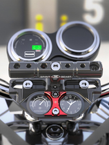 Multifunctional handle bracket modification accessories motorcycle decoration time clock creative handlebar pressure base extension rod