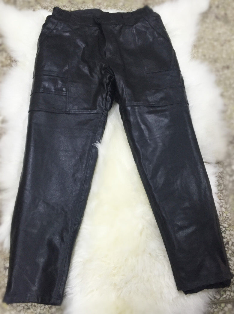 Pantalon cuir homme droit pour hiver - Ref 1483193 Image 8