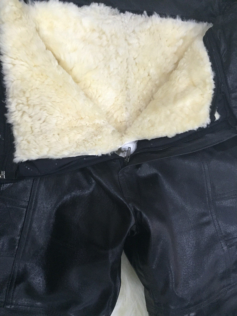 Pantalon cuir homme droit pour hiver - Ref 1483193 Image 13