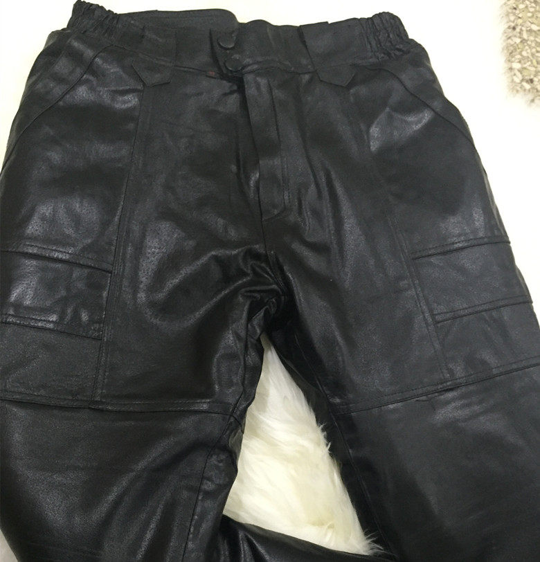 Pantalon cuir homme droit pour hiver - Ref 1483193 Image 10