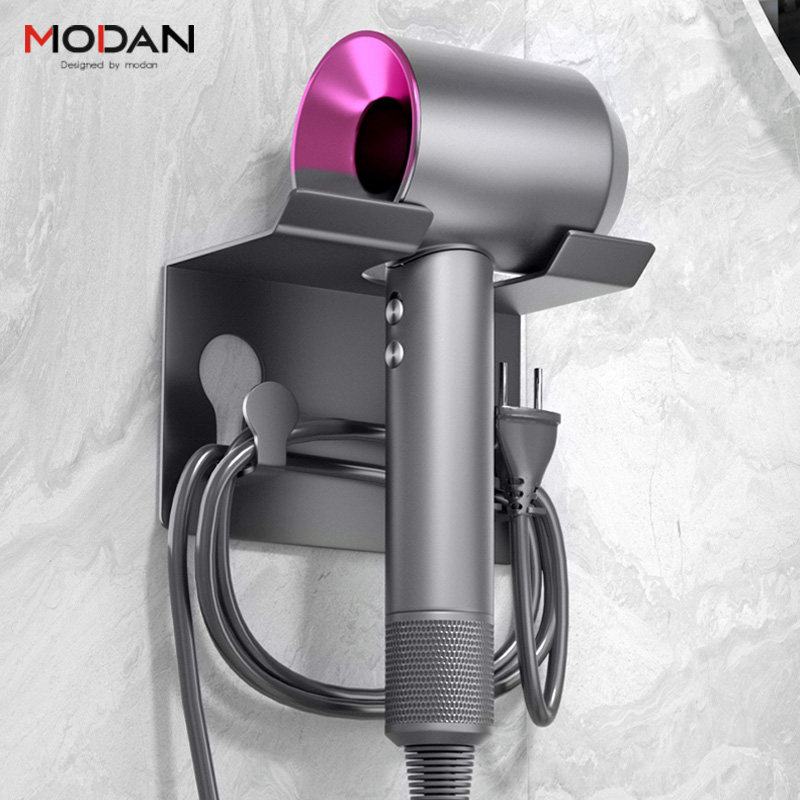 Hairdryer shelf-free punched bathroom rack holding layer Dyson Hairdryer bracket placed a hairdryer hanger