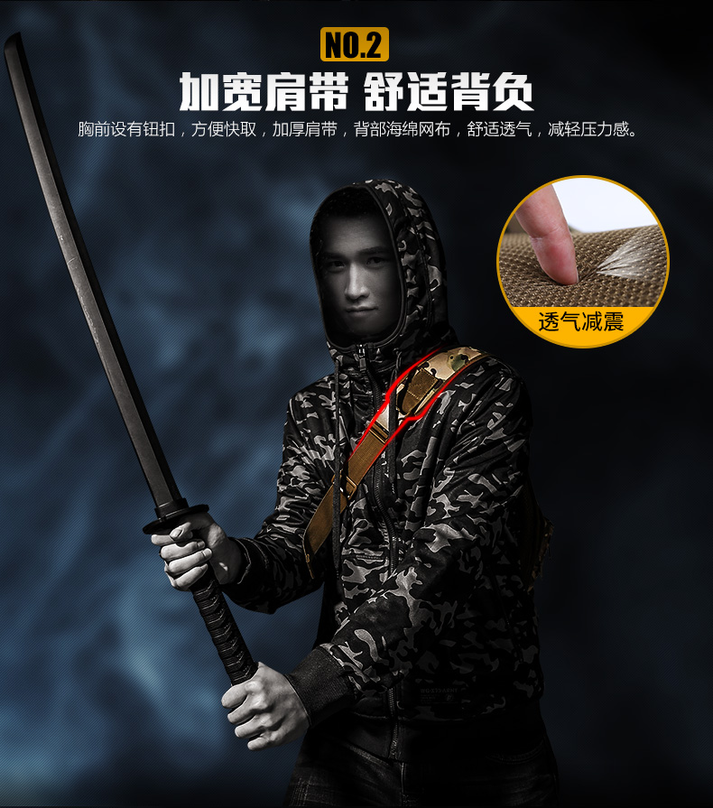 Battlefield ngoài trời túi người đàn ông của đa chức năng thể thao và giải trí túi ngụy trang chéo vai túi quân đội fan ngực túi chiến thuật ba lô túi tote