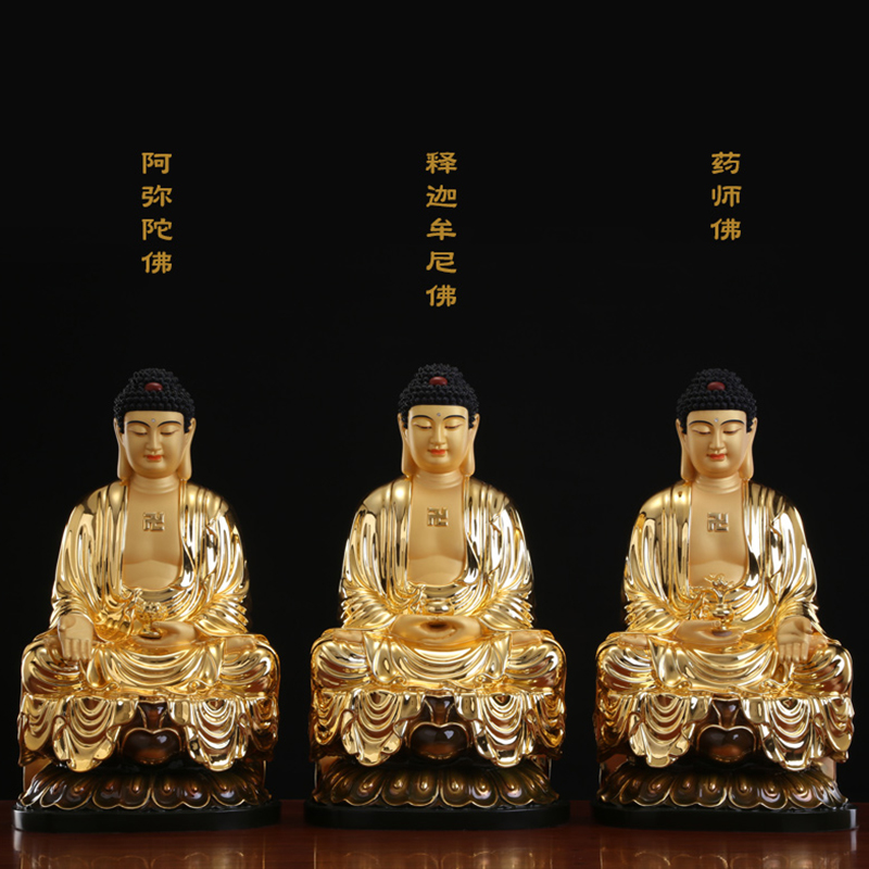 鎏金佛像 鎏金五方佛-45cm_五方佛_诸佛部_佛像_产品_尼泊尔佛像网