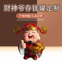 Doll ornaments custom resin cartoon animal characters piggy bank piggy bank custom corporate company childrens gifts