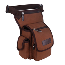 Canvas leg bag mens multifunctional leg bag outdoor casual tactical bag waist bag leg hanging motorcycle riding outdoor waist and leg bag