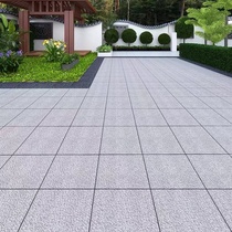 Imitation granite quartz PC brick outdoor garden villa courtyard non-slip garage ecological floor tile sesame black