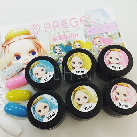 Nhật Bản pregel keo dán móng tay sơn móng tay keo màu keo Blythe nhỏ vải keo thứ năm bom 12 màu - Sơn móng tay / Móng tay và móng chân nail màu xanh