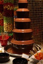 Chocolate fountain barbecue to eat Western afternoon tea office snacks meeting tea break cold dinner door