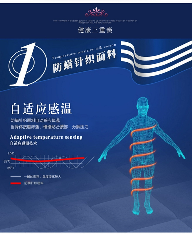 Hồng hippocampus chính hãng nệm lò xo đơn / đôi mùa xuân cộng với nệm Simmons màu nâu - Nệm nệm cao su