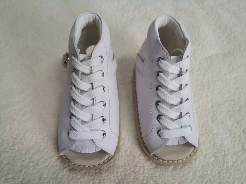 Mimi Naoba Kidsren's White Shoes Baby Horseshoe Varus Orthopedic Shoes Danny Shoes Brown Shoes Inner Eight Corrective Shoes