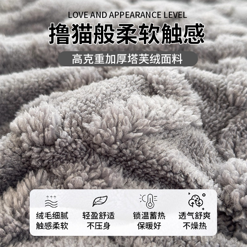 Taffeta Lamb Wool Quilt, Thickened for Winter Warmth, Winter Quilt, Cotton Quilt, Dormitory Single Bed Quilt, Quilt Core, 2025 New Model