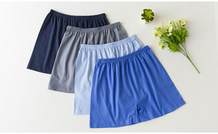 Trung niên và đồ lót cũ của nam giới boxer quần cotton boxer chất béo tuổi loose XL cotton cao eo quần lớn