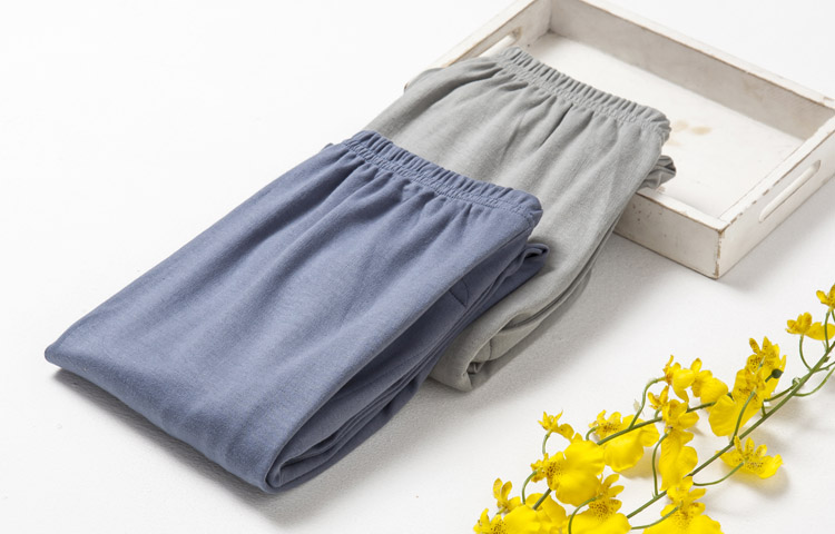 2 chiếc quần nam mùa thu cho nam quần trung niên ấm áp Quần dài đơn mảnh để tăng quần cotton cotton dày quần tất lót lông