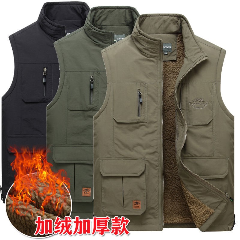2021 New Thick down waistcoat waistcoat Vest Casual Sports Basketball Suit Men's Ball Windproof Warm Duck Suede Jacket