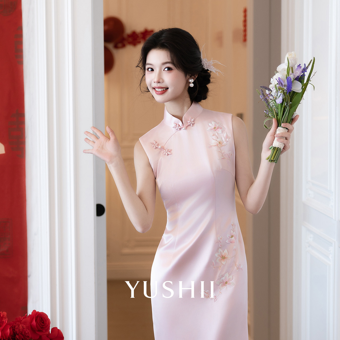 Обручальное платье YUSHII cheongsam 