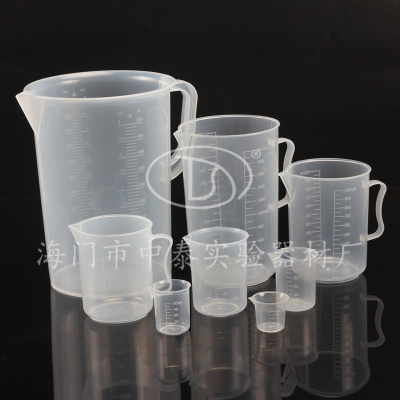 25 25 50100250500 1000 1000 2000 5000ml scale measuring cup plastic beaker