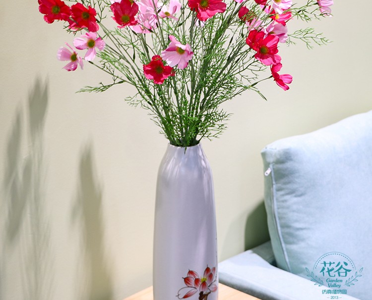 Mô phỏng hoa dâu phòng ngủ phòng khách trang trí bàn hoa nhân tạo đặt hoa khô bó hoa lụa thủ công - Hoa nhân tạo / Cây / Trái cây hoa hồng giả