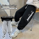 Демисезонные штаны для мальчиков, бархатные детские зимние осенние леггинсы, коллекция 2023, увеличенная толщина