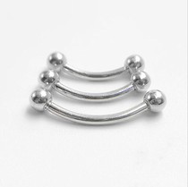 Suitable for just hit the first time to wear 925 sterling silver navel nail umbilical ring female European and American sexy simple hypoallergenic