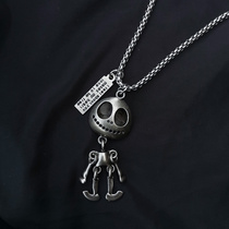  Sweater chain ins necklace male tide hip-hop street wild female pendant titanium steel chain does not fade tide brand Europe and the United States