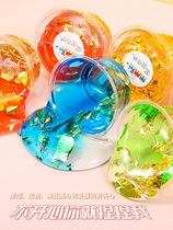 Crystal clay waterproof styrofoam kids non-toxic fairy gas safety net red toy slime set plasticine clay