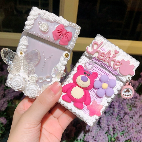 Креативный кремовый милый портативный портсигар ручной работы для друга