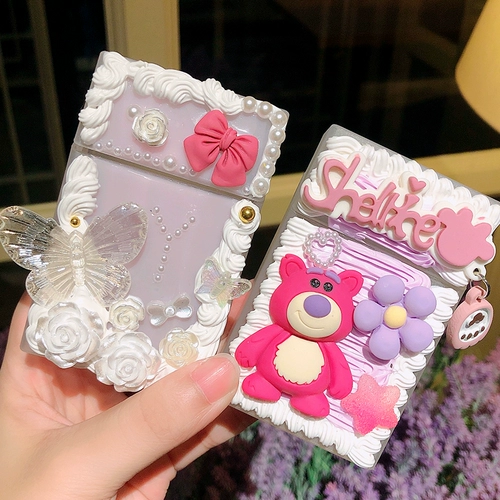 Креативный кремовый милый портативный портсигар ручной работы для друга