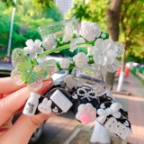 Кремовая заколка-крабик, акула, набор материалов, летний милый аксессуар для волос для друга, «сделай сам»