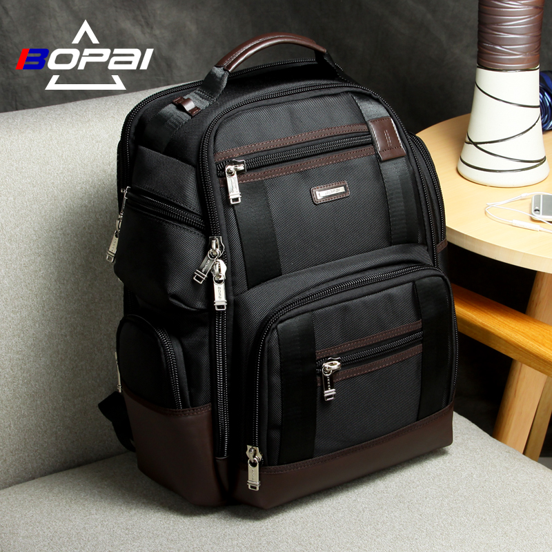 Bo brand business casual backpack multi-pocket large capacity men's backpack multifunctional Oxford travel computer bag