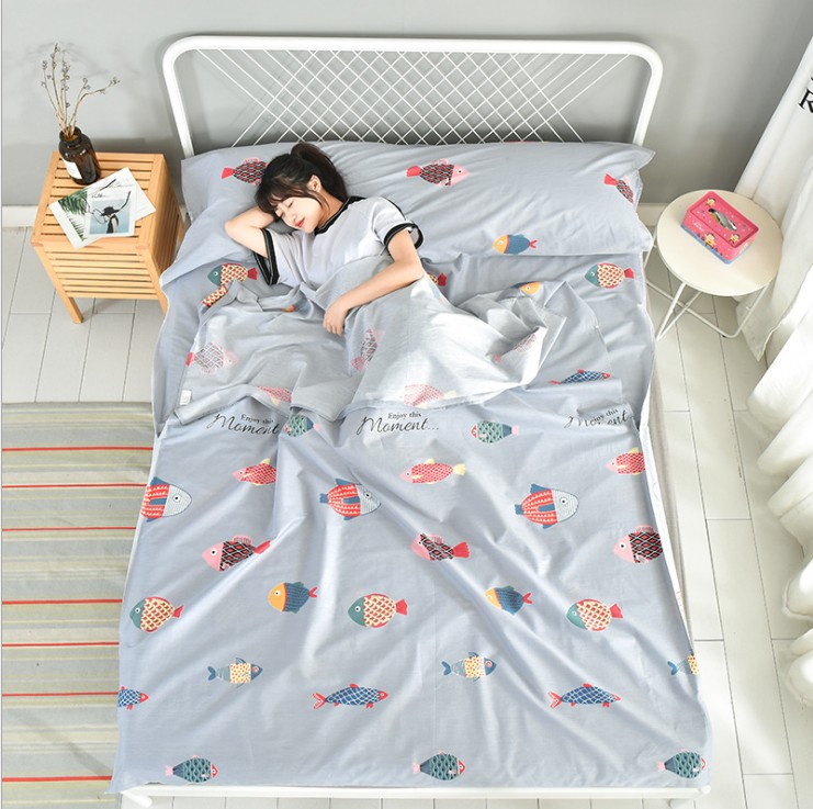 Túi ngủ du lịch, khách sạn cotton bẩn, túi ngủ bẩn, khăn trải giường người lớn, bẩn đôi di động - Túi ngủ túi ngủ cho be