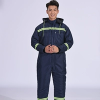 Темно-синий хлопковой цельный