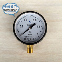 Fuyang Pressure gauge Y60 Y100 Normal pressure gauge 0 6 1 1 6 2 0 5 Water pressure meter air pressure gauge