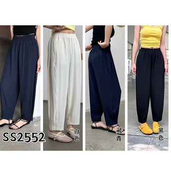 Jianmi summer pants ຜ້າໄຫມເກົາຫຼີແມ່ນວ່າງແລະ slimming