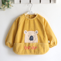 Milk bear children boys and girls autumn and winter thick cotton corduroy waterproof cover baby clothes cute