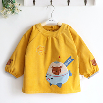 Bear flying travel corduroy children Boy autumn and winter thick cotton waterproof cover baby clothes cute