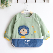123 cute lion corduroy children boys autumn and winter thick cotton waterproof coat baby clothes cute big pocket