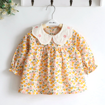 Flower fragrance Four Seasons girls autumn and winter princess Flower Children Baby baby waterproof food clothes 73-130 yards